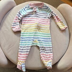 Honest Rainbow Footed Pajamas